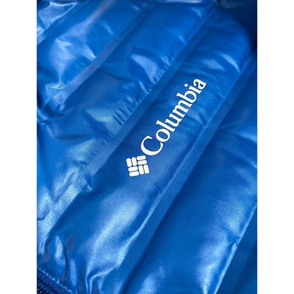 Columbia Duck Down Feathers Puffer Jacket Womens 1X Blue - Picture 7 of 11